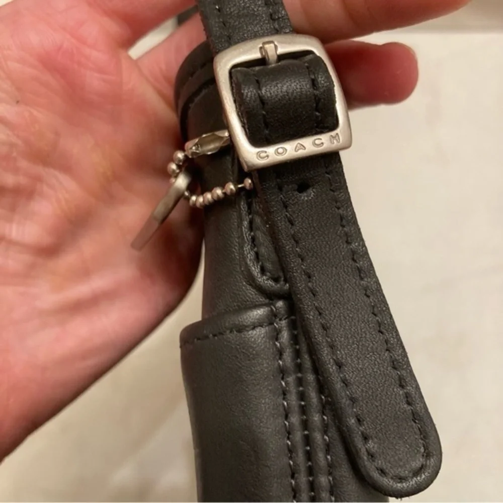 Coach black mambo crossbody bag rare nickel hardware